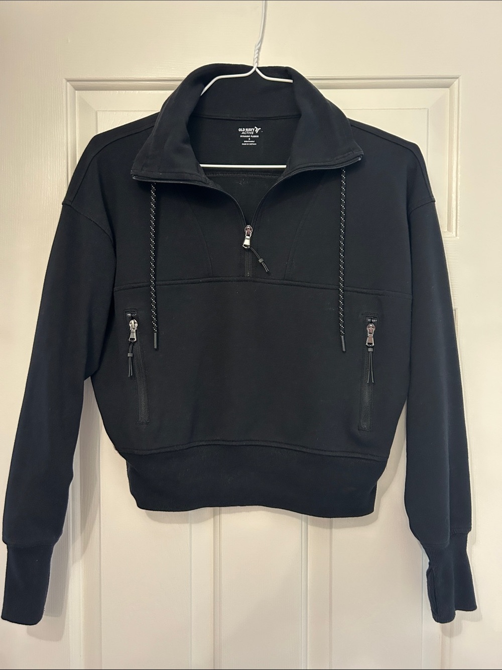 Old Navy Black Half-Zip Sweatshirt